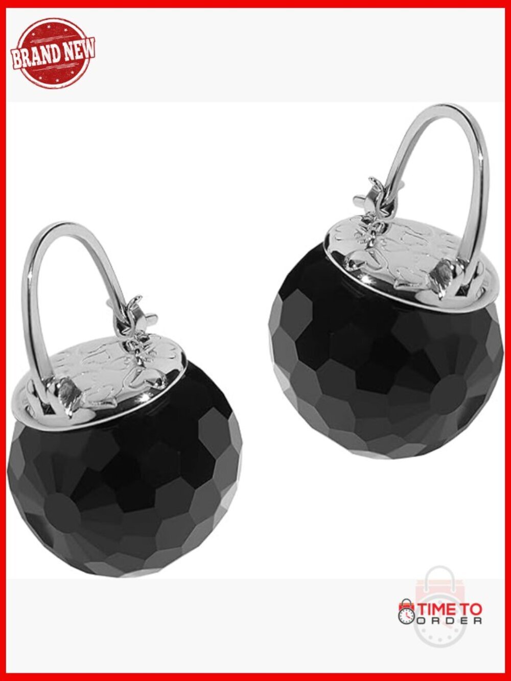 Austrian Crystal Ball Dangle Earrings - 925 Sterling Silver - Hypoallergenic